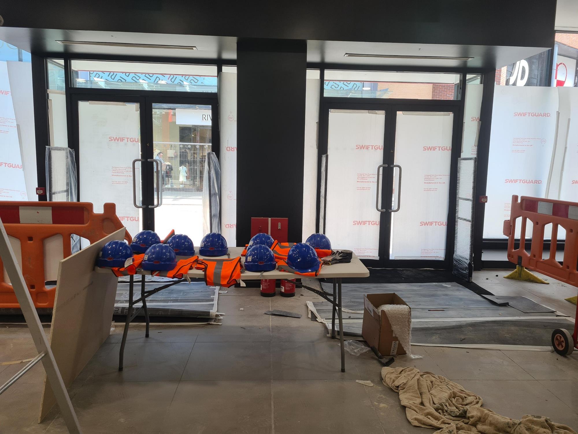 X Clear Pedestal Security System for a Football Club in North Wales